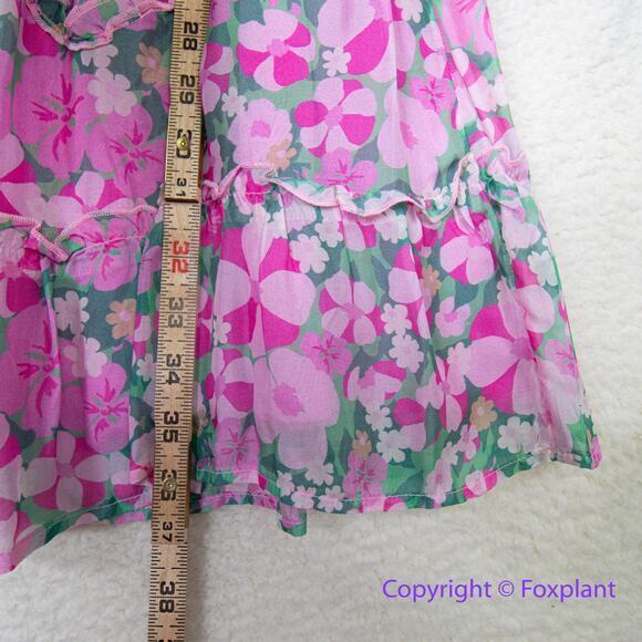 New! Vineyard Vines Silk Blend Montauk Daisy Peapode Tea Rose‎ Mini Dress, XS - Picture 3 of 16